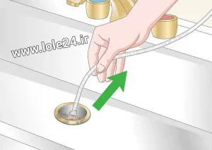باز کردن لوله با اویز لباس